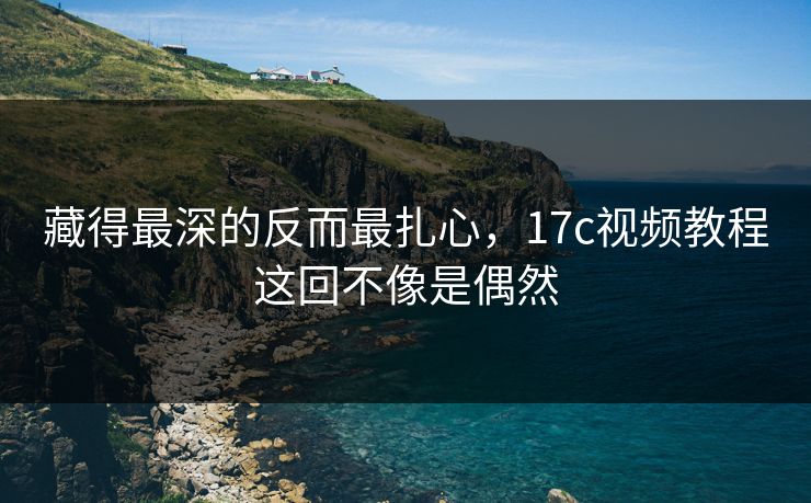 藏得最深的反而最扎心，<strong>17C</strong>视频教程这回不像是偶然